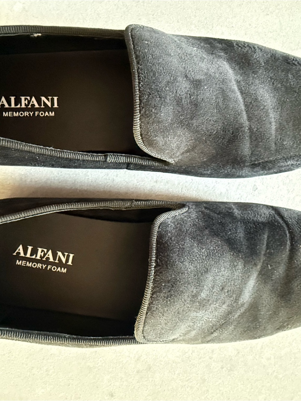 Alfani Men's Black Suede Slip-On Loafers
